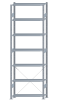 Steckregal Grundregal - Fachbodenregal mit Kreuzstreben, H3000xB1000xT300 mm, 7 Fachböden, Fachlast 150kg, sendzimirverzinkt