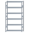 Steckregal Grundregal - Fachbodenregal mit Längenriegel, H2500xB1300xT400 mm, 6 Fachböden, Fachlast 150kg, sendzimirverzinkt