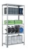 Schraubregal Grundregal - Fachbodenregal, H2500xB750xT600 mm, Fachlast 250 kg, RAL 7035 lichtgrau