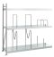 Weitspannregal WS 3000, AR mit Stahlpaneele, Höhe 3000 mm, Breite 2500 mm, Tiefe 1000 mm, 5 Ebenen, verzinkt