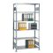 B&uuml;roregal, Grundfeld, Stecksystem - beidseitig nutzbar ohne Mittelanschlag, H1800xB750xT600 mm, RAL 7035 lichtgrau