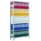 B&uuml;roregal, Grundfeld, Stecksystem - einseitig nutzbar ohne Anschlagleiste, H2300xB1000xT300 mm, RAL 7035 lichtgrau
