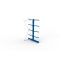 Kragarmregal IPE120 Anbauregal, Doppelregal, H2000xB1000xT1200 mm, 10 Lagerebenen, 140 kg Armlast, RAL 5010 enzianblau