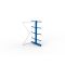 Kragarmregal IPE120 Anbauregal, Doppelregal, H2000xB1300xT1000 mm, 10 Lagerebenen, 175 kg Armlast, RAL 5010 enzianblau