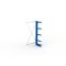 Kragarmregal IPE140 Anbauregal, Einfachregal, H2000xB1000xT400 mm, 5 Lagerebenen, 535 kg Armlast, RAL 5010 enzianblau