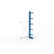 Kragarmregal IPE140 Anbauregal, Einfachregal, H3000xB1300xT400 mm, 6 Lagerebenen, 535 kg Armlast, RAL 5010 enzianblau