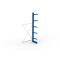 Kragarmregal IPE140 Anbauregal, Einfachregal, H3000xB1300xT500 mm, 6 Lagerebenen, 430 kg Armlast, RAL 5010 enzianblau