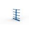 Kragarmregal IPE140 Anbauregal, Doppelregal, H2000xB1000xT1600 mm, 10 Lagerebenen, 250 kg Armlast, RAL 5010 enzianblau