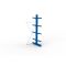 Kragarmregal IPE140 Anbauregal, Doppelregal, H2500xB1000xT800 mm, 10 Lagerebenen, 535 kg Armlast, RAL 5010 enzianblau