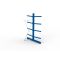 Kragarmregal IPE140 Anbauregal, Doppelregal, H2500xB1000xT1600 mm, 10 Lagerebenen, 250 kg Armlast, RAL 5010 enzianblau