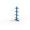 Kragarmregal IPE140 Anbauregal, Doppelregal, H2500xB1300xT800 mm, 10 Lagerebenen, 535 kg Armlast, RAL 5010 enzianblau