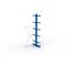 Kragarmregal IPE140 Anbauregal, Doppelregal, H3000xB1300xT800 mm, 12 Lagerebenen, 535 kg Armlast, RAL 5010 enzianblau