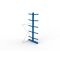 Kragarmregal IPE140 Anbauregal, Doppelregal, H3000xB1300xT1200 mm, 12 Lagerebenen, 355 kg Armlast, RAL 5010 enzianblau