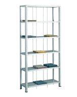 Fädelstäberegal, Grundfeld, 5 Fachböden H1800xB900xT350mm