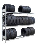 Räder-/Reifenregal, Anbauregal, H2750xB2500xT400 mm, Fachlast 400 kg, Feldlast 1600 kg, verzinkt