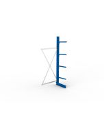 Kragarmregal IPE120 Anbauregal, Einfachregal, H2500xB1000xT500 mm, 5 Lagerebenen, 175 kg Armlast, RAL 5010 enzianblau