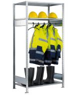 Garderobenregal, Grundfeld, 3 Multiplus Fachböden, H2000xB1300xT600 mm