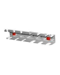 Schraubendreherhalter, 6-fach, H60xB390xT40 mm für Lochplatten-Seitenblenden oder Lochplatten-Rückwände
