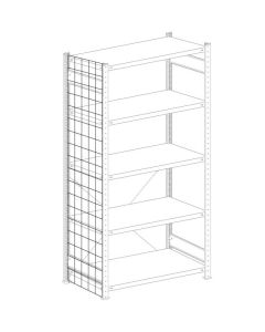 Drahtgitter Seitenwand für Steckregale mit Tiefe 300 mm und Höhe 1800 mm