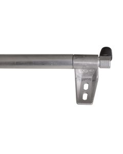 Halter und Endschlag links (inkl. Befestigungsmaterial) - mit Gummistopper