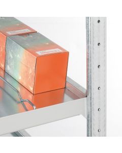 Seitenführungen für Kanbanregale - 500 mm, verzinkt