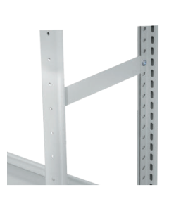 Stirnwandabgrenzungen, Breite 600 mm, zum seitlichen Anbau an MULTIplus T-Profil-Rahmen