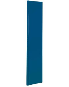 Vollblech-Seitenblende für Außenrahmen, H1000xT600mm, RAL 5010 enzianblau