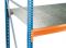 Zusatzebene, Stahlpaneele,  Breite 2500mm, Tiefe 800mm blau / orange / verzinkt