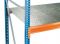 Zusatzebene, Stahlpaneele, Breite 2500mm, Tiefe 1200mm blau / orange / verzink